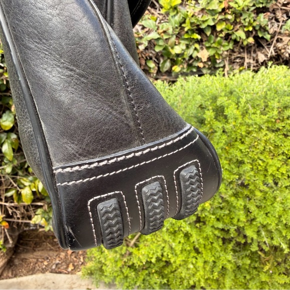 Johnston & Murphy black leather Messenger Laptop Carry On Bag Briefcase - Picture 3 of 11